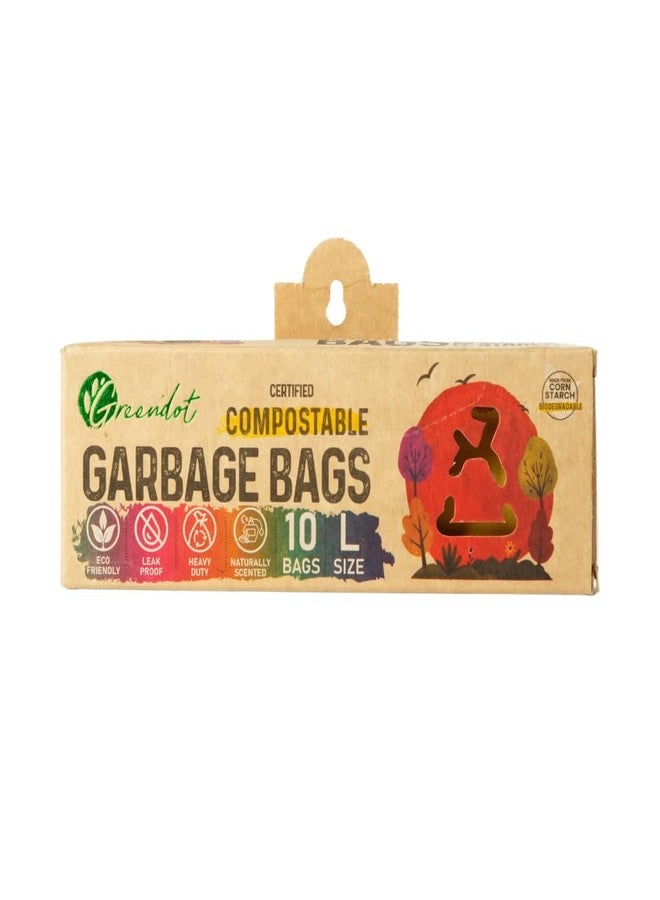 GREENDOT BIOPAK Garbage Bags For Dustbins, Large Size 30 Bags(3 Rolls), 24x32 Inches, Biodegradable & Compostable Within 180 Days, Eco-Friendly Trash Bags For Wet & Dry Waste, Leak Proof &Thick - Image 2
